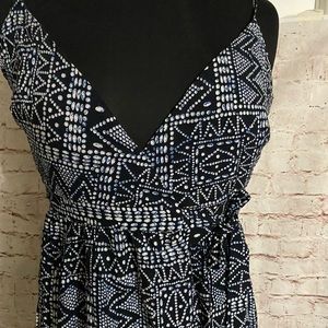 Small women’s maxi wrap dress